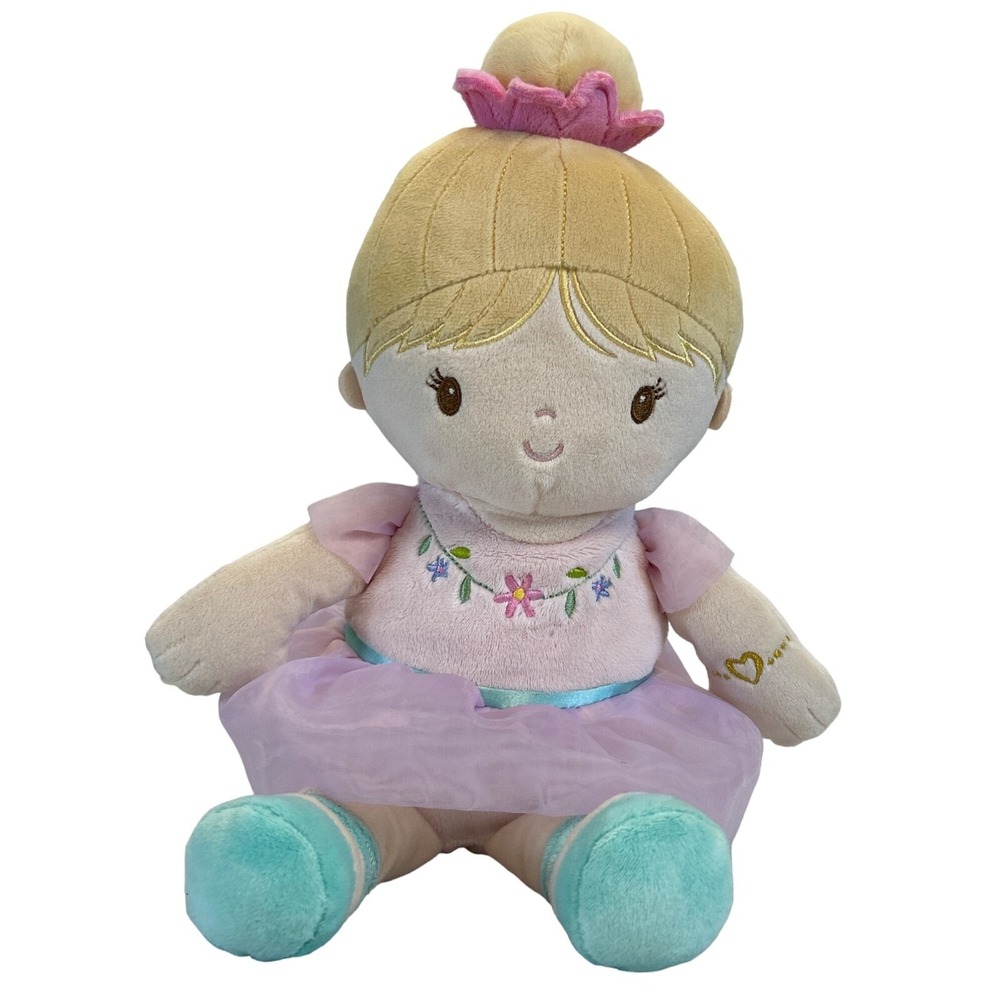 Douglas Baby Plush Doll Embroidered Details Purple Tutu Dress